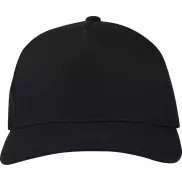 Onyx 5-panelowa czapka Aware™ z daszkiem z recyklingu, czarny