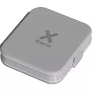 Xtorm XWF21 składana bezprzewodowa ładowarka podróżna 2 w 1 o mocy 15 W, szary