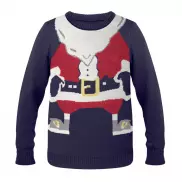 Sweter świąteczny L/XL - niebieski