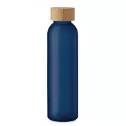 Butelka z matowego szkła500 ml - przezroczysty niebieski