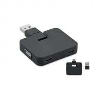 4-portowy USB - czarny