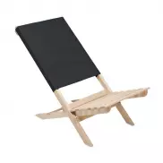Składane krzesło plażowe - czarny