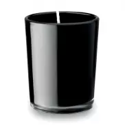 Mała szklana świeca - czarny