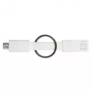 Brelok USB Hook Up, biały