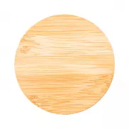Kubek ceramiczny z bambusową przykrywką Giulia, biały