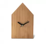 Zegar bambusowy La Casa, brązowy