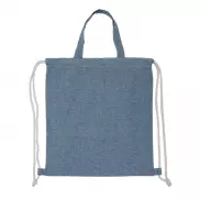 Plecak z bawełny Moti, niebieski
