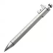 Długopis plastikowy z suwmiarką PRESCOT - szary