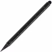 Wieczny długopis aluminiowy z miarką HALMSTAD - czarny