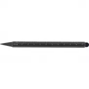 Wieczny długopis aluminiowy z miarką HALMSTAD - czarny