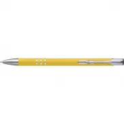 Długopis metalowy soft touch NEW JERSEY - żółty