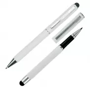 Zestaw piśmienny długopis i pióro kulkowe CLAUDIE Pierre Cardin - biały