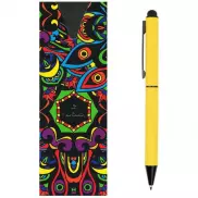 Długopis metalowy touch pen, soft touch CELEBRATION Pierre Cardin - żółty