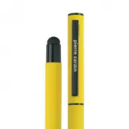Pióro kulkowe touch pen, soft touch CELEBRATION Pierre Cardin - żółty