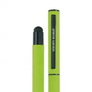 Pióro kulkowe touch pen, soft touch CELEBRATION Pierre Cardin - jasnozielony
