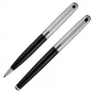 Zestaw piśmienny długopis i pióro kulkowe DIDIER Pierre Cardin - czarny