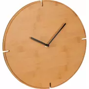 Zegar ścienny bambusowy HAMPTON - beżowy