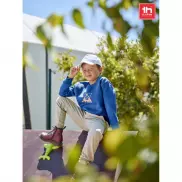 THC DELTA KIDS. Bluza dziecięca z bawełny i poliestru z recyklingu - Jasnoy szary melanż - 12