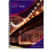Notatnik Desk-Mate® w formacie A4 z przedziałką, 80 pages, biały, czarny