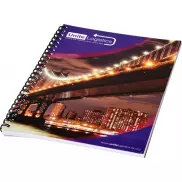 Desk-Mate® kołozeszyt A4 z zadrukowaną tylną okładką, 80 pages, czarny, biały