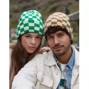 Checkerboard Beanie - biscuit/almond